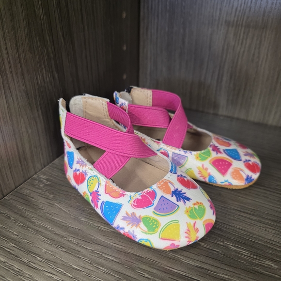 Monkey Feet Vibrant Fruit Pattern Dress Shoes - Picture 1 of 3
